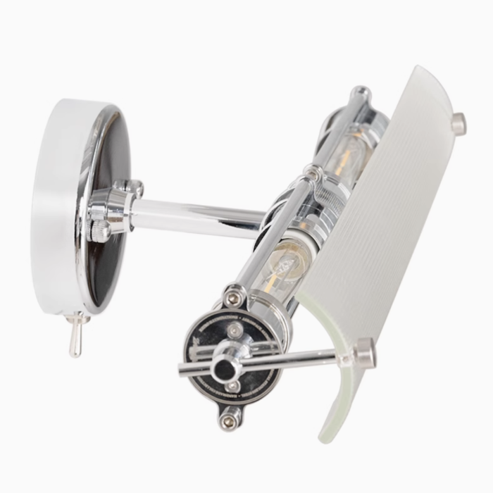 ZORING PARK Original Design Dual-Head Wall Lamp with Adjustable Glass Lampshades for Ambient Lighting - Image 4